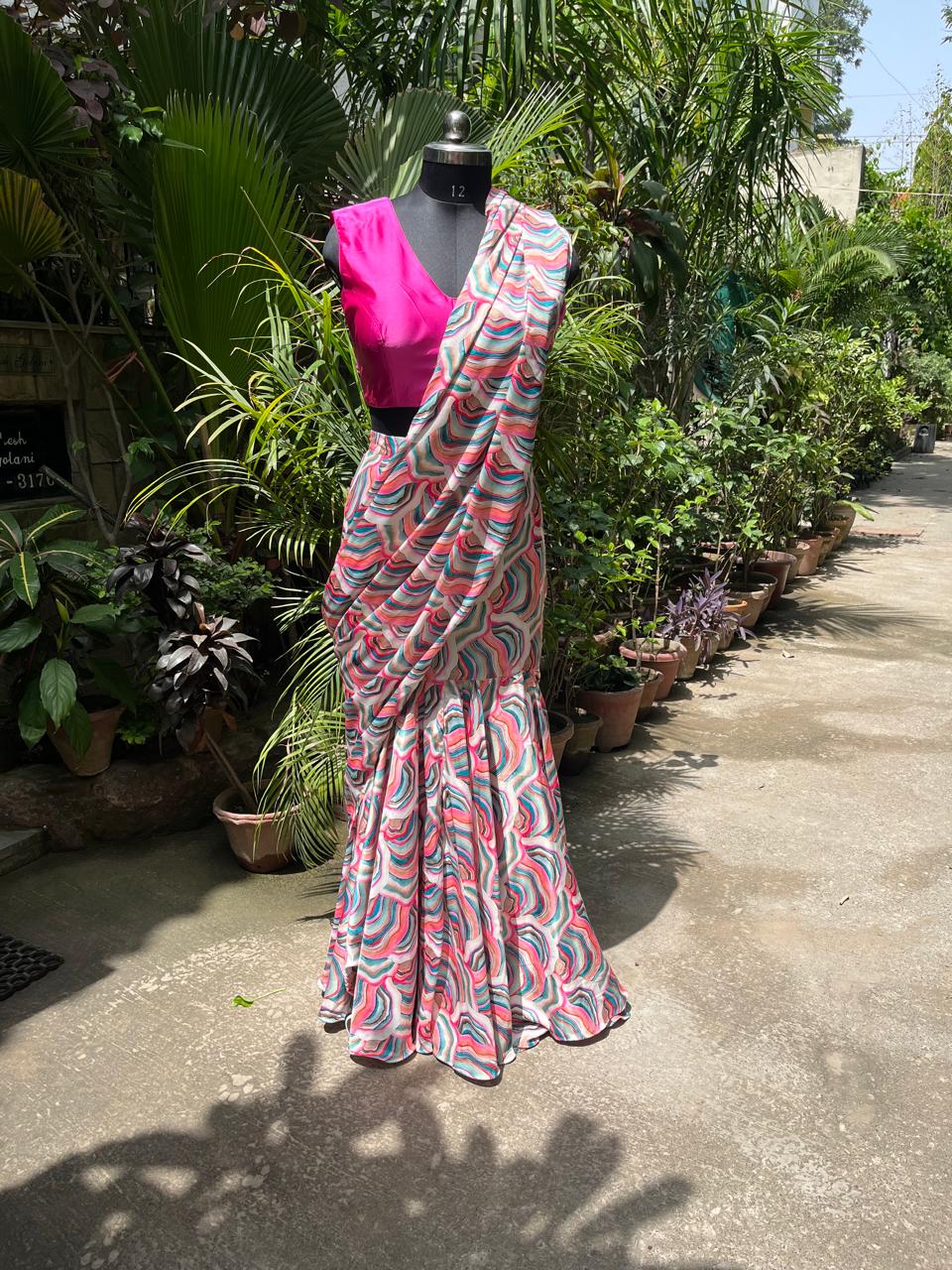 Sundae Bliss Saree