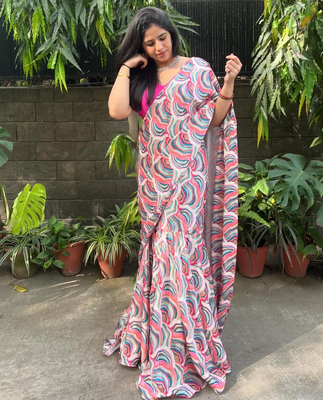 Sundae Bliss Saree