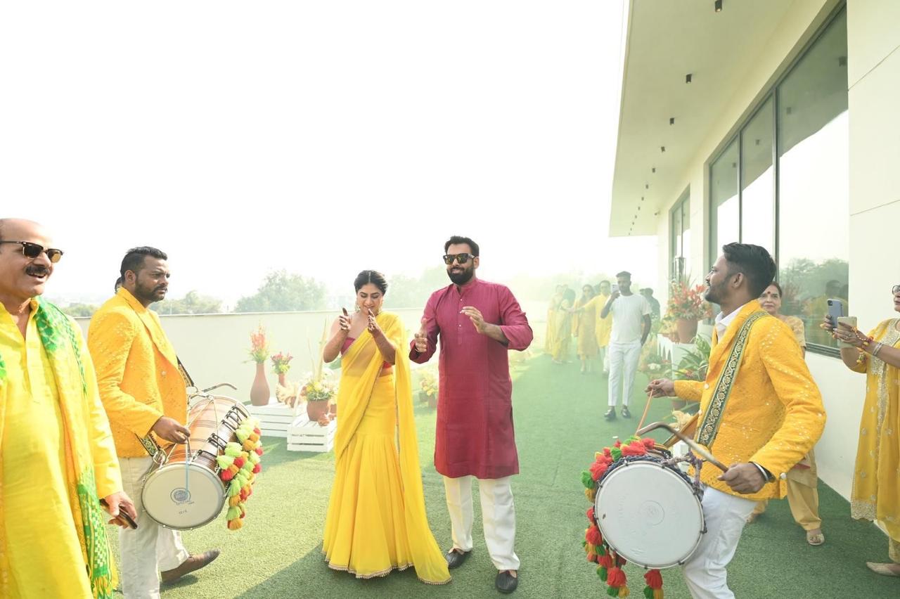 Yellow Georgette Saree